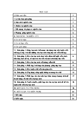 Một số giải pháp nâng cao hiệu quả rèn chữ viết cho học sinh lớp 1 theo Chương trình giáo dục phổ thông 2018