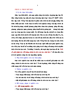 Một số giải pháp rèn viết đúng chính tả ch/tr cho học sinh lớp 3