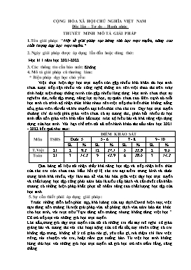 Một số giải pháp tạo hứng thú học trực tuyến, nâng cao chất lượng dạy học trực tuyến
