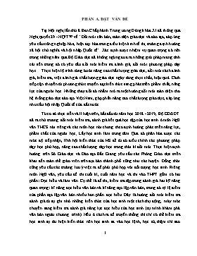 Rèn kỹ năng làm phần đọc hiểu trong đề thi vào lớp 10 THPT môn Ngữ văn trường THCS Hoàng Hoa Thám