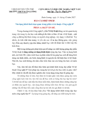 Sử dụng kênh hình trực quan trong phần vẽ kĩ thuật-Công nghệ 8