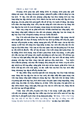 Sử dụng video clip trong dạy học một số bài Địa lí nhằm tạo hứng thú học tập và nâng cao chất lượng bộ môn Lịch sử & Địa lí 6 (Bộ cánh diều)