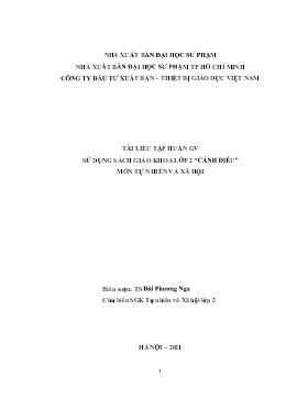 Tài liệu tập huấn giáo viên sử dụng SGK môn Tự nhiên xã hội 2 (Cánh diều)